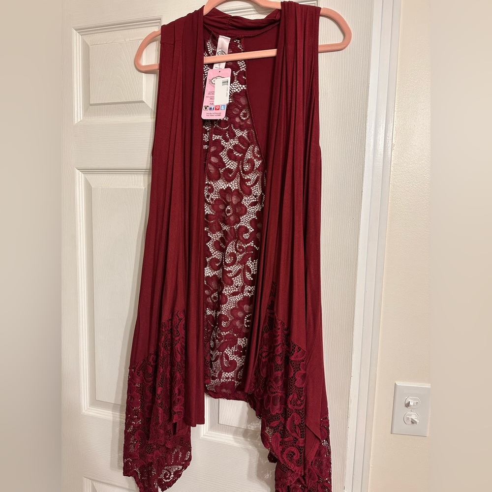 Sleeveless Sweater Cardigan